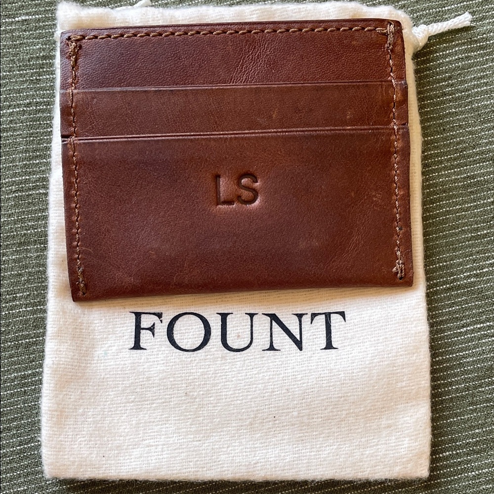 Brown Leather Card Holder
